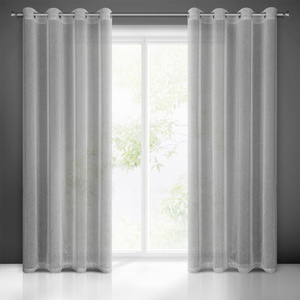 Curtain 140 x 250 Decorative Eyelets Adela Steel