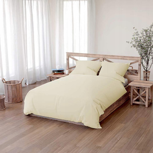 Bedding 220 x 200 3pc Cotton Simply Cream