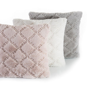 Gian Fur Pillowcase 45 x 45 Light Pink