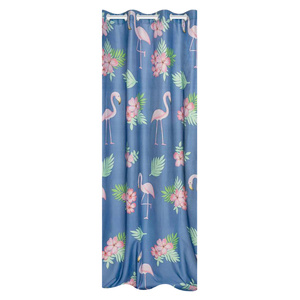 Curtain 140 x 250 Decorative Flamingos Blue