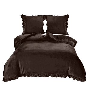 Bedding 200 x 220 3 pcs Microfiber Frill Erva 2815