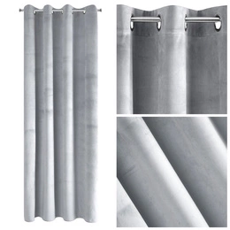 Curtain 140 x 250 Ready Decorative Pierre J. Silver