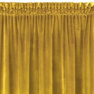 Curtain 140 x 270 Decorative Samanta Mustard Tape