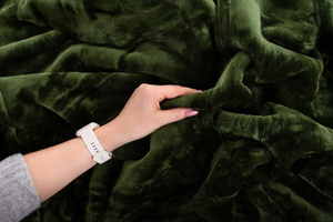 Blanket 160 x 200 Acrylic Solid Warm Yasemin 10