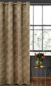 Pierre Cardin Goja Velvet Curtain 140 x 250 Coffee