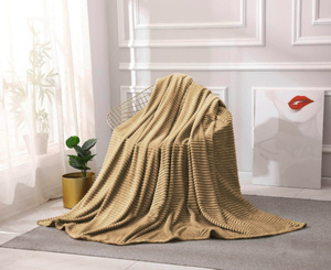 Blanket 160 x 200 Microfiber Embossed Ardea Stripes 58