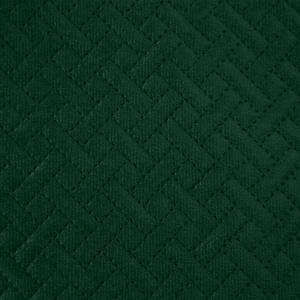 170 x 210 Quilted Velvet Luiz5 Green Bedspread