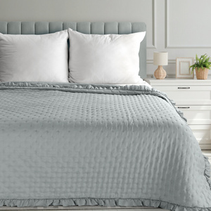 Quilted Decorative Bedspread 170 x 210 Libi3 Silver