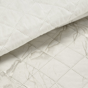 Quilt 200 x 220 Quilted Velvet Luiz6 Cream+Gold