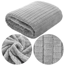 Blanket 200 x 220 Microfiber Design Cindy2 Silver