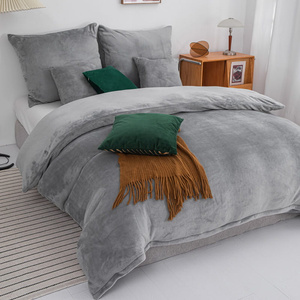 Bedding 220 x 200 3pc Microfiber Teddy Bear Cozy Gray