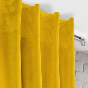 Curtain 140 x 300 Decorative Velvet Madlen Mustard