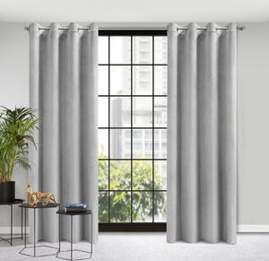 Decorative Curtain D91 Rosa 140 x 250 Grey