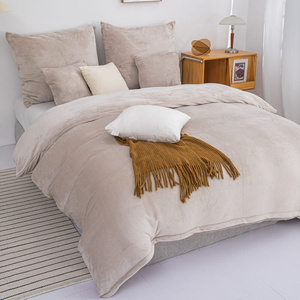 Bedding 140 x 200 2cz Microfiber Teddy Bear Cozy Beige