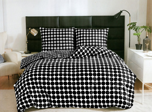 Bedding 160 x 200 3 pcs Cotton Satin No. A1857