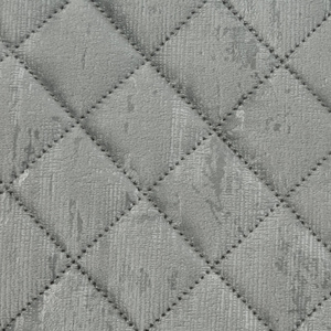 Quilted Velvet Bedspread 220 x 240 Blink3 Silver