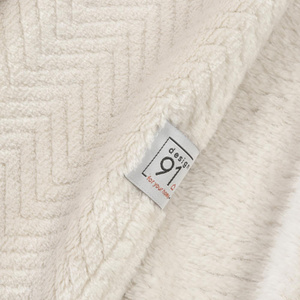 Blanket 170 x 210 Microfiber Design Cindy5 Cream