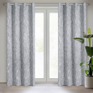 Curtain 140 x 250 Decorative Swivels Anika Steel