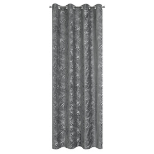 Curtain 140 x 250 Decorative Livia Steel Splits