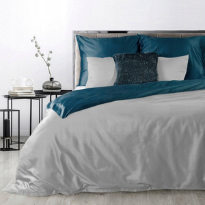 Bedding 140 x 200 2cz Satinova Nova3 Silver+Turquoise