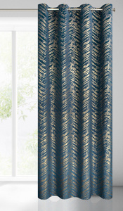 Curtain 140 x 250 Decorative Velvet Sara Game+Gold