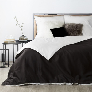 Bedding 140 x 200 2cz Satin Nova3 White + Black