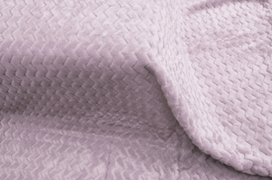 Blanket 160 x 200 Microfiber Zigzag Embossed Heather