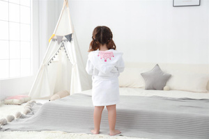 Children's Bathrobe with Hood L 130 Princess