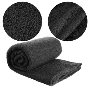 Blanket 70 x 160 Microfiber Boucle Bukla Black