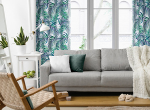 Curtain 140 x 250 Decorative Design91 Palms 02