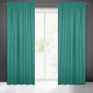 Blackout Logan Tape Curtain 140 x 270 Turquoise