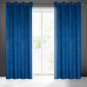 Velvet Juliet Curtain 140 x 250 Spillover Navy Blue
