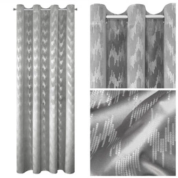 Velvet Curtain Bianca 140 x 250 Spun Grey