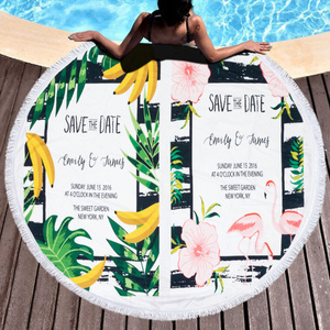 Towel Blanket 150 cm Round Beach Boho 03