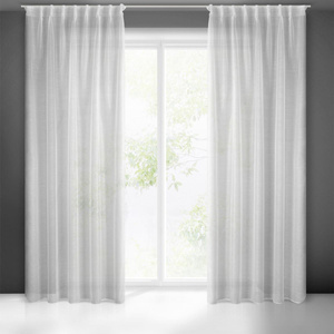 Belissa Decorative Curtain 140 x 300 Tape White
