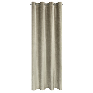 Velvet Lussi Curtain 140 x 250 Light Brown Splendor