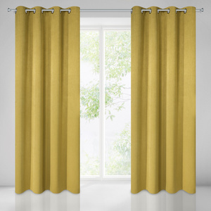 Curtain 135 x 250 Ready Decorative Rossie Mustard