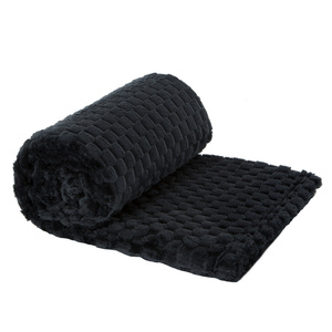 Blanket 70 x 160 Microfiber Design Cindy6 Black