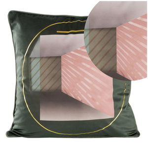 Velvet pillowcase Adler/1 40 x 40 x 8 Steel