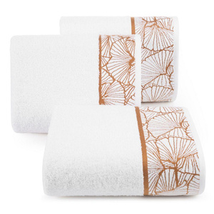 Towel 70 x 140 Jacquard Cotton Luna3 White