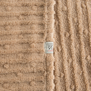 Blanket 150 x 200 Microfiber Embossed Lisa Beige