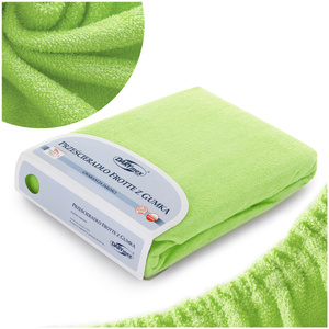 Terry sheet with elastic 051_D Green 200x220