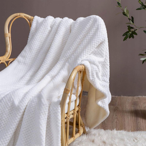 Blanket 150 x 200 Microfiber Lamb Sherpa White