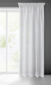 Rebecca Decorative Curtain on Tape 140 x 250 Bia