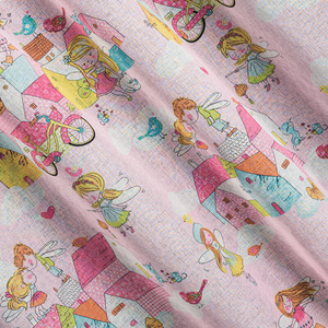 Polly Decorative Curtain 140 x 250 Pink