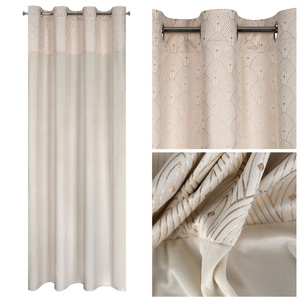 Curtain 140 x 250 Decorative Drawstring Agnes Cream