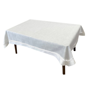 Stain-Resistant Tablecloth 140 x 280 with Lace Nela 549