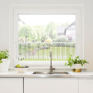 Decorative Curtain Ola 30 x 150 White Buttons