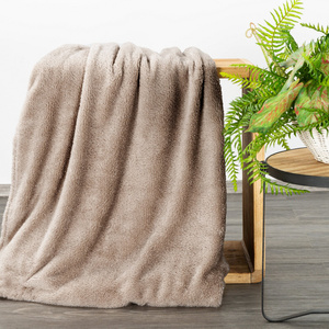 Blanket 150 x 200 Microfiber Shiny Blink Beige+Silver