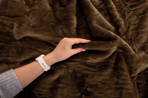 Blanket 160 x 200 Acrylic Solid Warm Yasemin 03